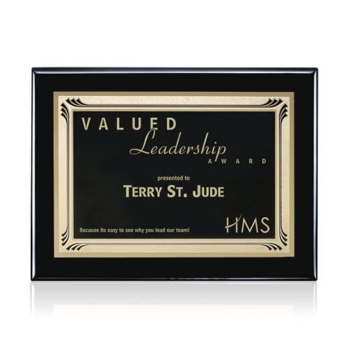Awards and Trophies - Plaque Awards - Oakleigh/Sonata - Black/Black