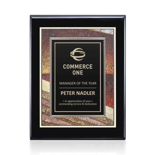 Awards and Trophies - Plaque Awards - Oakleigh/Albina Plaque - Black Finish