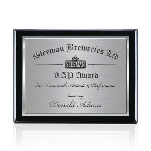Awards and Trophies - Plaque Awards - Oakleigh/TexEtch Plaque - Black Finish