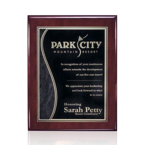 Awards and Trophies - Plaque Awards - Oakleigh/Nobleton Plaque - Rosewood Finish