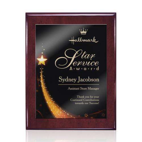 Awards and Trophies - Plaque Awards - Oakleigh/Benton Plaque - Rosewood Finish