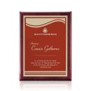 Oakleigh/Marietta Plaque - Rosewood/Red