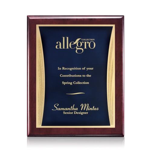 Awards and Trophies - Plaque Awards - Oakleigh/Showtime Plaque - Rosewood/Blue