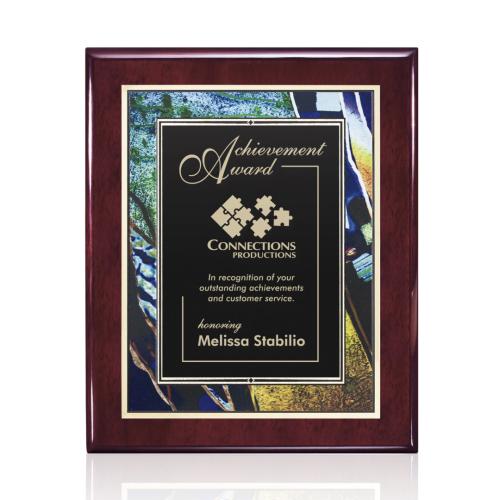 Awards and Trophies - Plaque Awards - Oakleigh/Verdi Plaque - Rosewood Finish