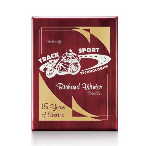 Awards and Trophies - Plaque Awards - Oakleigh Plaque - Rosewood