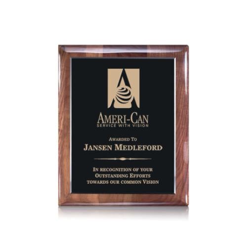 Awards and Trophies - Plaque Awards - Telford Plaque - Ebony/Walnut