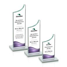 Eden Full Color White  Peaks Crystal Award - Crystal Awards