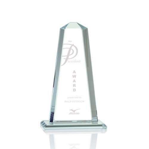 Awards and Trophies - Crystal Awards - Glass Awards - Pinnacle Jade Towers Glass Award