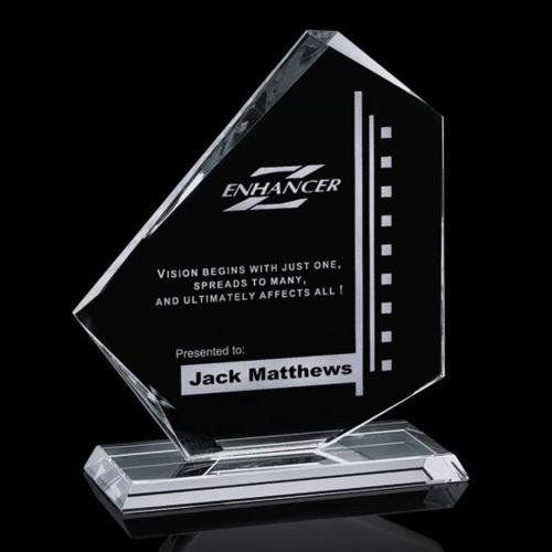 Awards and Trophies - Crystal Awards - Glass Awards - Eastgate Unique Glass Award