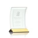 Dominga Jade/Gold Crescent Glass Award