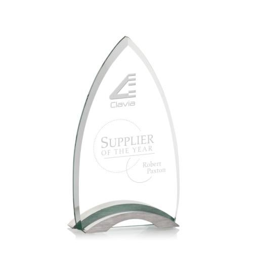 Awards and Trophies - Crystal Awards - Glass Awards - Patterson Jade Peaks Glass Award