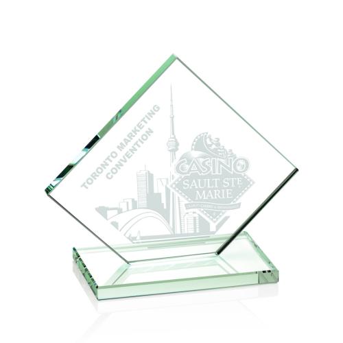 Awards and Trophies - Diamond Awards - Wellington Jade Diamond Glass Award