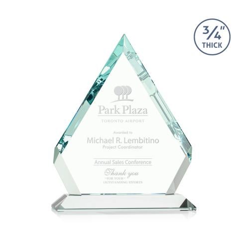 Awards and Trophies - Crystal Awards - Glass Awards - Apex Jade Glass Award