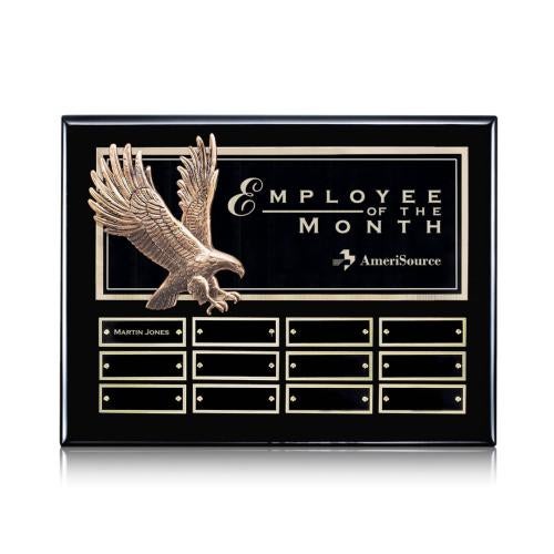 Awards and Trophies - Plaque Awards - Flying Eagle Perpetual - Ebony