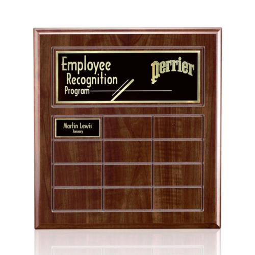 Awards and Trophies - Plaque Awards - Antwerp Perpetual - Cherry Finish