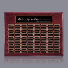 Oakleigh Horiz Pert/Plaque - Rosewood/Gold - Awards and Gifts