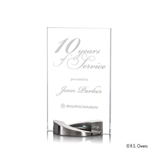 Awards and Trophies - Crystal Awards - Mobius Rectangle Crystal Award