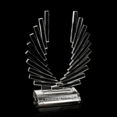 Awards and Trophies - Crystal Awards - Accolade Unique Crystal Award