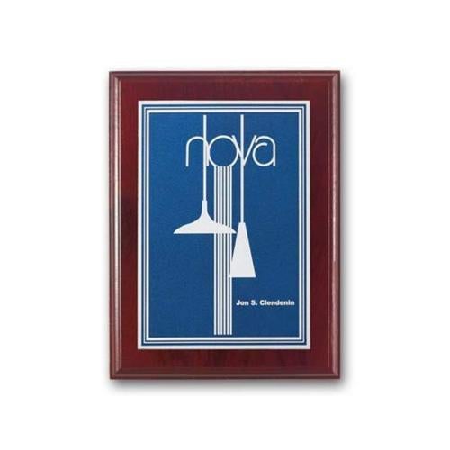 Awards and Trophies - Plaque Awards - Double Etch Plaq - Mahogany