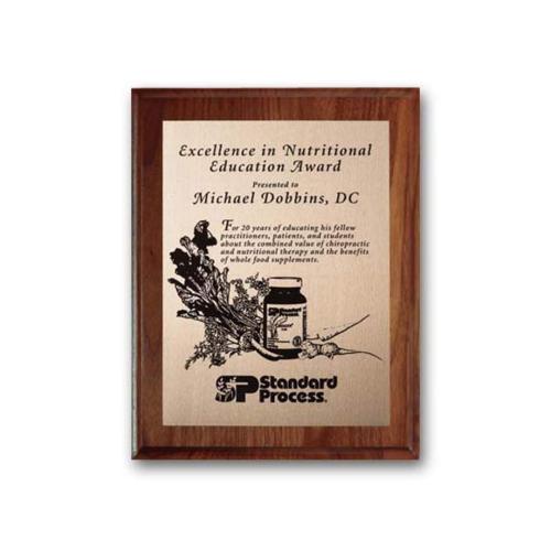 Awards and Trophies - Plaque Awards - Etch/Oxidized Plaq - Walnut Cove Edge