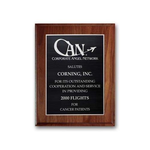 Awards and Trophies - Plaque Awards - Etch/Antiqued Plaq - Walnut Cove Edge
