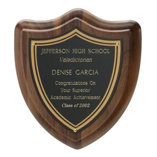Awards and Trophies - Plaque Awards - Contemporary Shield