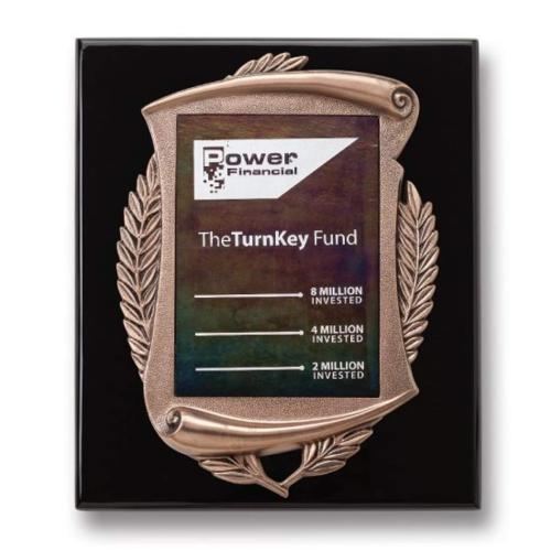 Awards and Trophies - Plaque Awards - Laurel Wreath Plaque