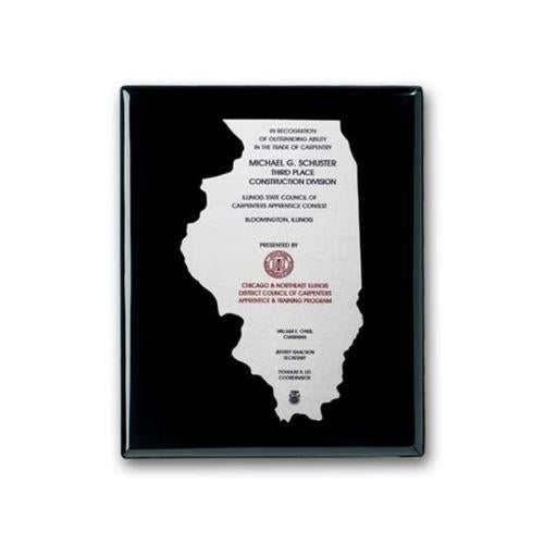 Awards and Trophies - Plaque Awards - Full Color Plaques - Etch/Colorfill Plaq - Ebony