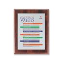 Screenprint Aluminum - Walnut Finish    