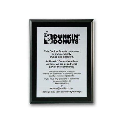 Awards and Trophies - Plaque Awards - Full Color Plaques - Screenprint Aluminum - Ebony     