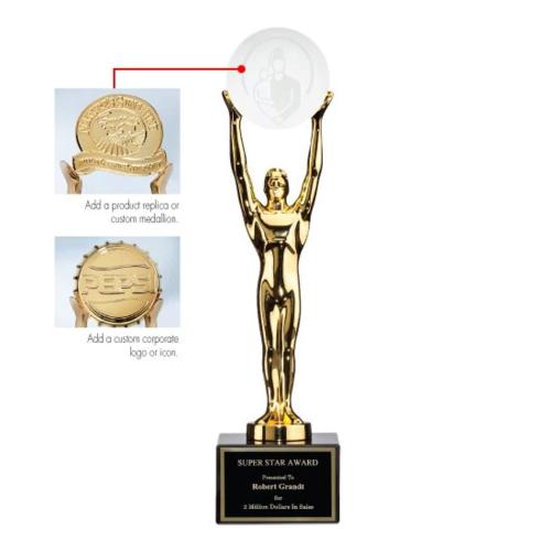Awards and Trophies - Unique Awards - Transforming Achievement Circle Metal Award