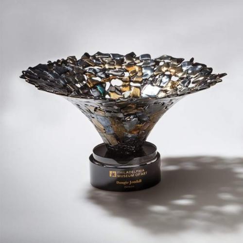 Awards and Trophies - Crystal Awards - Glass Awards - Art Glass Awards - Ingot Cup Glass Award