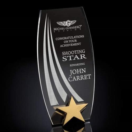 Awards and Trophies - Acrylic Awards - Radiance Barrel Star Acrylic Award