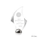 Flourish Hemisphere Laser Engraved Flame Acrylic Award