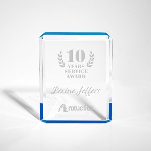 Awards and Trophies - Acrylic Awards - Paragon Rectangle Acrylic Award