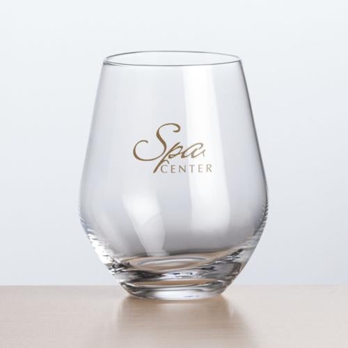 Corporate Gifts - Barware - Wine Glasses - Stemless - Reina Stemless Wine - Imprinted 