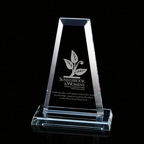 Awards and Trophies - Crystal Awards - Regency Tower Starfire Towers Crystal Award