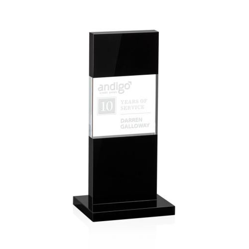 Awards and Trophies - Crystal Awards - Basilia Black Towers Crystal Award