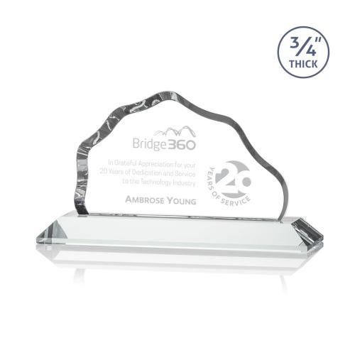 Awards and Trophies - Crystal Awards - Petersen Clear Crystal Award