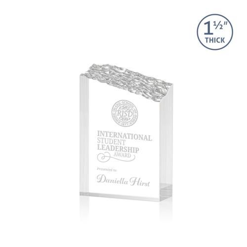 Awards and Trophies - Acrylic Awards - Warwick Clear Peaks Acrylic Award