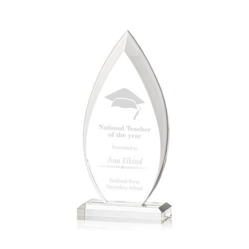 Awards and Trophies - Acrylic Awards - Oulston Flame Acrylic Award