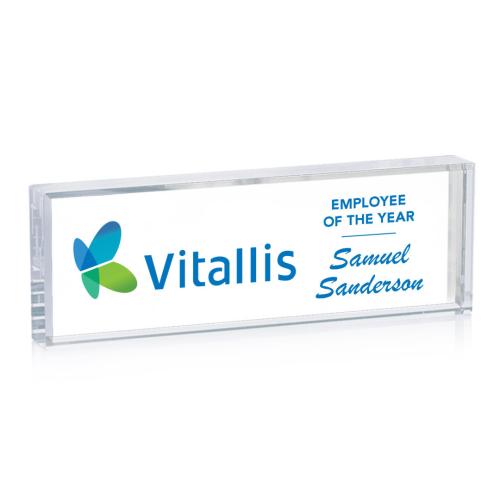 Awards and Trophies - Full Color Imprint - Lancaster Nameplate - Full Color