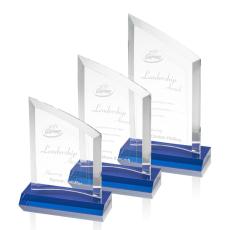 Employee Gifts - Templar Blue Peaks Crystal Award