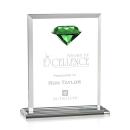 Sanford Gemstone Emerald Crystal Award