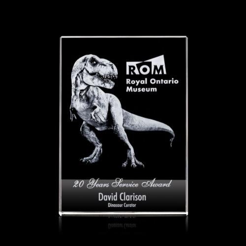 Awards and Trophies - Crystal Awards - Miranda 3D Rectangle Crystal Award