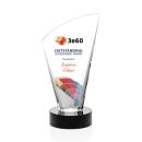 Brampton Full Color Black Peaks Crystal Award
