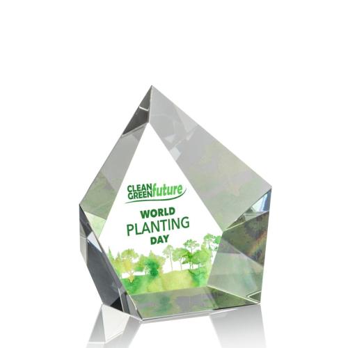 Awards and Trophies - Crystal Awards - Valecrest Full Color Polygon Crystal Award