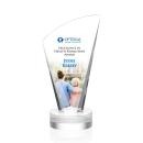 Brampton Full Color Clear Peaks Crystal Award