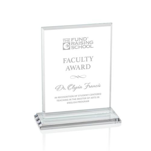 Awards and Trophies - Crystal Awards - Vitalia Clear  Rectangle Crystal Award