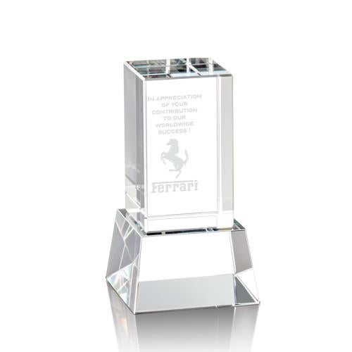 Awards and Trophies - Crystal Awards - Robson Clear on Base Towers Crystal Award